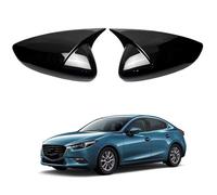 1 Par Cubierta Adhesiva Decorativa Carcasa Tapa Espejo Retrovisor para Mazda3 Axela 2020, Marco Espejo Lateral Superposición Pegatinas,Glossy Black