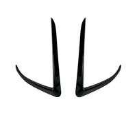 1 Par Cubiertas Faros Antiniebla Faros Delanteros Y Deflector Viento Delantero Para Tesla Para Model 3 Y 2023(Negro brillante)