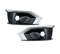 1 Par Cubiertas Negras Faros Antiniebla Delanteros Marco Parrilla Diseño Coche Exterior 8WD807682L9B9 Para A4 B9 2020 2021 2022