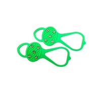 1 par de 5 Tachuelas for Nieve, Pinzas for Hielo, Antideslizantes for, Tacos for Senderismo, Picos, Colores, Agarre for Zapatos, empuñaduras for Escalada para Botas y Zapatos, Crampones(Green)