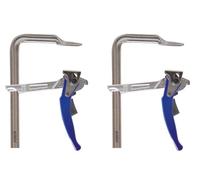 1 par de abrazaderas de palanca Piher PAL | rápida abrazadera de tornillo de acero forjado | Fuerza de sujeción de hasta 600 kg de carga hasta 12 cm (según modelo) (apertura 16 cm, alcance 8 cm,