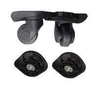 1 par de accesorios de reparación de ruedas de maleta de equipaje A19 portátil, repuesto de equipaje de viaje para mujeres y hombres, Pequeño, negro, One Size