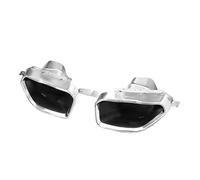 1 par de accesorios for coche, punta de silenciador compatible con BMW Serie 3 G20 G21 320i 325i 330i M340i 2019-2020, puntas de escape con aspecto MP(Silver)