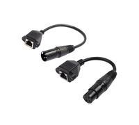 1 Par de Adaptador Hembra XLR de 3 Pines una RJ45 Cable de ExtensióN de Conector RJ45 una XLR DMX para la Serie de Controladores DMX-CON