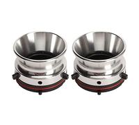 1 par de Adaptadores de Buje Nab, Abridor de 10 Pulgadas, Adaptador de Buje de Aleación de Aluminio Pulido Profesional, para Studer para Akai para (Plata)