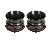 1 par de Adaptadores de Cubo Nab, Dispositivo de Carga Universal de Abridor de Aleación de Aluminio de 10 Pulgadas para Studer ReVox, para Akai, para Teac, para Grabadoras de (Gris)