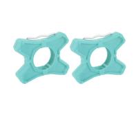 1 par de adaptadores para Pedales de Bicicleta, Soporte Plano Antideslizante de ABS para Bicicletas de Carretera, Extensor Hexagonal Antideslizante para Pedales Que Ofrece un (Azul)