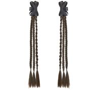 1 par de adornos multifuncionales para el cabello de boda, complementos de personalidad, para coletas dobles de moda