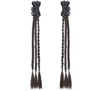 1 par de adornos multifuncionales para el cabello de boda, complementos de personalidad, para coletas dobles de moda