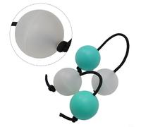 1 par de agitadores de bolas de arena inspirados en Asalato para alternativas rítmicas de aplausos y producción de sonido de percusión con la punta de los dedos (azul y blanco)