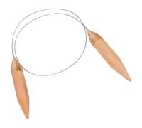 1 par de agujas circulares intercambiables para tejer suéter, calcetines, agujas circulares de madera, juego de agujas de ganchillo para principiantes