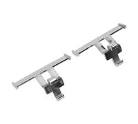 1 par de alas de alerón para zapatos, zuecos, zapatos, alas de , decoración, zapatillas de ABS, colgante de , colgante de agujero de regalo de verano para niños y amantes de los (Plata galvanizada)