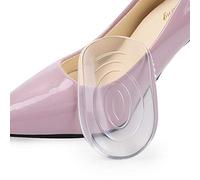 1 par de almohadillas de gel de silicona para talón de fascitis plantar, dolor de talón, espolón óseo y dolor de Aquiles - almohadilla y soporte de absorción de golpes