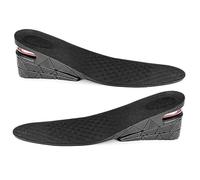 1 par de almohadillas de plantilla de aumento de altura de 3 capas, altura de elevación ajustable, talón de zapato de corte ajustable, inserte más grande para mujeres y hombres, unisex, almohadillas