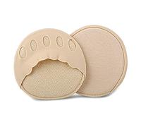 1 par de almohadillas invisibles para el antepié para zapatos altos, medias plantillas de cinco dedos, almohadillas antideslizantes sin dedos