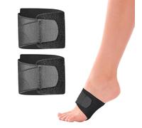 1 par de almohadillas negras para el arco del pie, plantillas planas para corrección de marcha, almohadillas de soporte para arco del pie, plantillas elásticas de ortodoncia, plantillas para fascitis