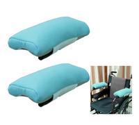 1 Par De Almohadillas Para Reposabrazos De Silla De Ruedas, Almohadillas Antideslizantes Para Aliviar La Presión Del Codo, La Ranura Inferior Está Diseñada Con Partículas Antideslizantes, Diseño Ajust