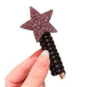 1 par de anillo Cable teléfono for adultos, bonito for el pelo, lazo for grande esmerilado for, for la cabeza, for niños(233)