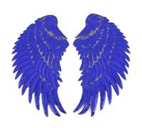 1 par de apliques para planchar en chaquetas, abrigos, tela, cosplay, alas de lentejuelas, grandes cosidas, parches grandes para ropa, parches de hierro