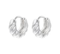 1 par de aretes de aro pequeños chapados en oro con circonita cúbica para mujer, aretes de aro con forma de bolso, Piedra