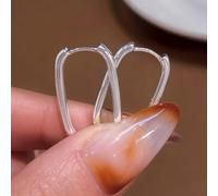 1 par de aretes de aro simples para mujer, joyería para mujer, regalos finos para la vida cotidiana, citas, decoración para fiestas de graduación