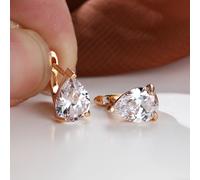 1 Par de Aretes de Clip de (/Rosa/Azul Agua/) - Joyería de Corte para Mujeres y Hombres, Ideal para , Día de San Valentín, Navidad y Uso Diario - Regalo para Todo el Año y Fiestas