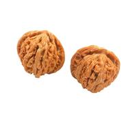 1 par de auténticos cacahuetes de madera para fitness con los dedos, alivio del estrés y recolección, colección de cacahuetes antiguos