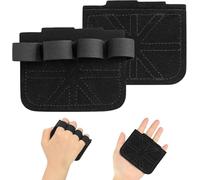 1 par de ayudas de tracción para entrenamiento de fuerza, almohadillas de agarre de piel natural, guantes de fitness, guantes de entrenamiento de fuerza, guantes de entrenamiento para dominadas y