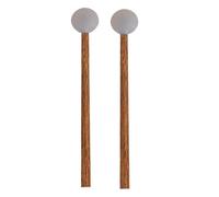 1 par de baquetas de acero con lengua de percusión de goma suave para bateristas y practicantes infantiles
