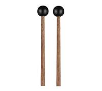 1 par de baquetas de acero con lengua de percusión de goma suave para niños bateristas y practicantes