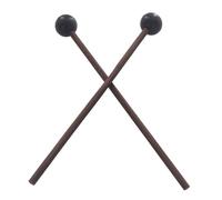 1 par de baquetas de acero para tambor de lengua, baquetas de percusión de goma suave para batería infantil y practicante, lengua de acero
