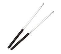 1 par de baquetas de aleación de aluminio con agarre antideslizante, baquetas de metal antideslizantes para tocar cómodamente