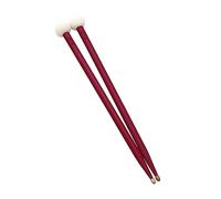 1 par de baquetas de madera de arce con cabezales de fieltro suave, baquetas de doble extremo, baquetas de percusión múltiple, práctico baqueta de batería