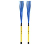 1 par de baquetas de nailon para batería, cepillos de tambor, varios paquetes de varillas para música folclórica, accesorios de percusión, fácil de usar