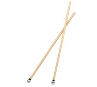 1 par de baquetas multiusos con textura de madera y acero inoxidable para garantizar un uso prolongado y un manejo cómodo de mazos de percusión profesionales