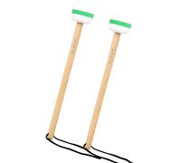 1 par de baquetas prácticas de fieltro y madera estándar que proporcionan adecuadas para bateristas, actuaciones en escenario, mazos de tambor de bajo con cabeza de fieltro
