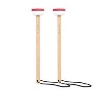 1 par de baquetas prácticas de fieltro y madera estándar que proporcionan adecuadas para bateristas, actuaciones en escenario, mazos de tambor de bajo con cabeza de fieltro