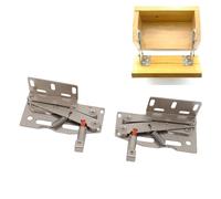 1 par de bisagras de bandeja con punta, bisagras de tijera de 45 grados con tornillos de montaje, accesorios de hardware para muebles para cajón frontal de fregadero de cocina
