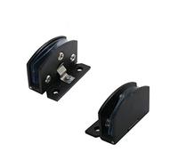 1 par de bisagras para puerta de cristal, para vitrina, cierre de clip, bisagra de puerta, adecuado para cristal de 5-8 mm de grosor