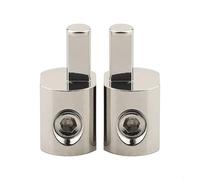 1 par de bloques de terminales de alimentación de audio para automóvil 6061 reductor de alambre de entrada de aluminio 14 AWG para cableado de audio seguro y eficiente del vehículo