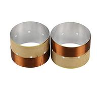 1 par de bobina de voz de graves de 75,5 mm, salida de aire de sonido de aluminio blanco para accesorios de reparación de subwoofer, bombillas inteligentes para el hogar que funcionan con