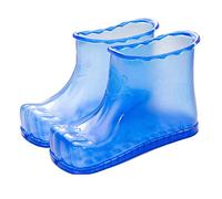 1 par de Botas de Masaje para Baño de Pies, Zapatos de Baño Portátiles para Pies, Zapatos de Compresas Calientes para el Cuidado de los Pies, blue