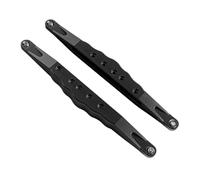 1 par de brazo de suspensión trasero inferior de aleación de aluminio CNC, piezas de actualización RC para 1/6 LOSI Super Baja Rey 2.0 Off-Road RC Car (negro)