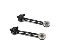 1 par de brazos de extensión de roseta de montaje en jaula de cámara, función de varilla integrada para dispositivos de roseta estándar