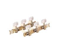 1 par de cabezales de máquina de guitarra con textura metálica para mejorar el sonido y la resonancia en guitarras acústicas y eléctricas, clavijas de guitarra clásica