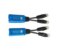 1 Par de Cables Divisores y Combinadores RJ45 UPOE, Conectores de Cable Adaptador POE, para Dos Cámaras POE con un Solo Cable de Red.