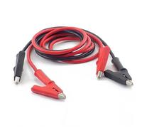 1 par de cables prueba alto voltaje con pinzas cocodrilo, puente doble extremo for bricolaje eléctrico(Type 3)