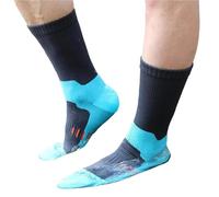 1 par de Calcetines esquí cómodos, Unisex, Impermeables, Tubo Medio, for Adultos, for Deportes al Aire Libre, Ciclismo, y Mantener el Calor(Lake Blue,26cm-27cm)