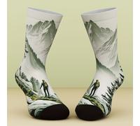 1 Par de Calcetines Unisex, de Escalada al , Senderismo y Trekking, Estilo Casual Divertido y Moderno, de Impresión Digital 3D, y Regalo de Calcetines