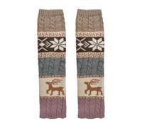 1 Par De Calentadores De Piernas Retro, Calentadores De Punto, Calentadores De Piernas Largos, Calentadores De Piernas Cálidos De Invierno, Accesorios De Ropa